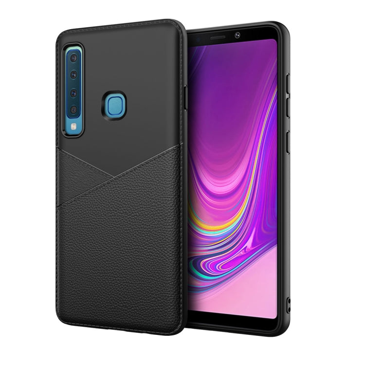Ultra-thin Shockproof Soft TPU + Leather Case for Galaxy A9 (2018)