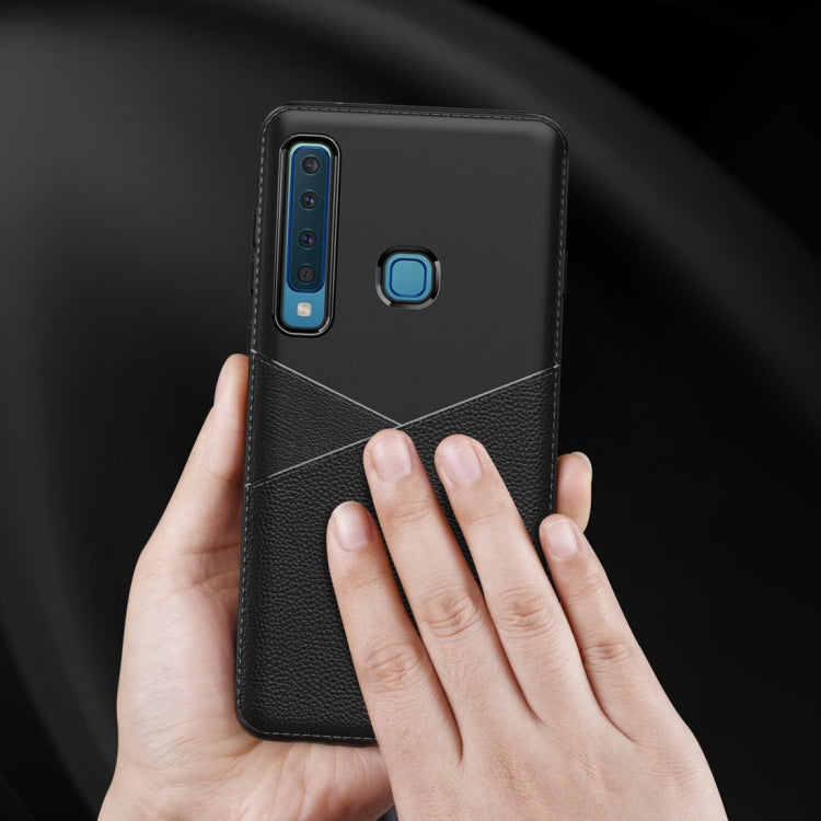 Ultra-thin Shockproof Soft TPU + Leather Case for Galaxy A9 (2018)