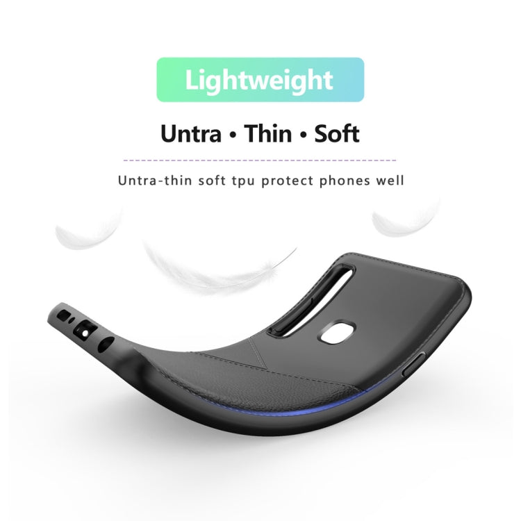 Ultra-thin Shockproof Soft TPU + Leather Case for Galaxy A9 (2018)