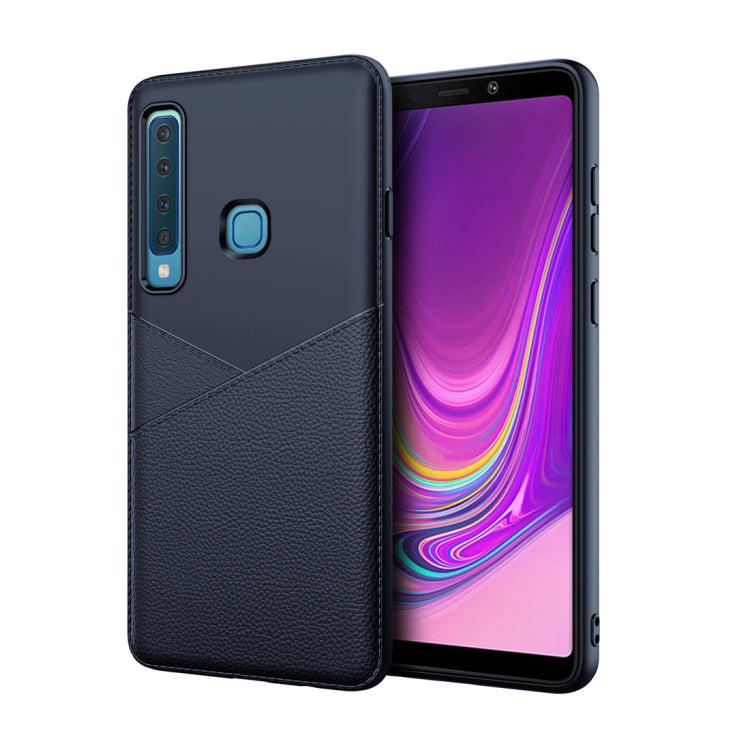 Ultra-thin Shockproof Soft TPU + Leather Case for Galaxy A9 (2018)