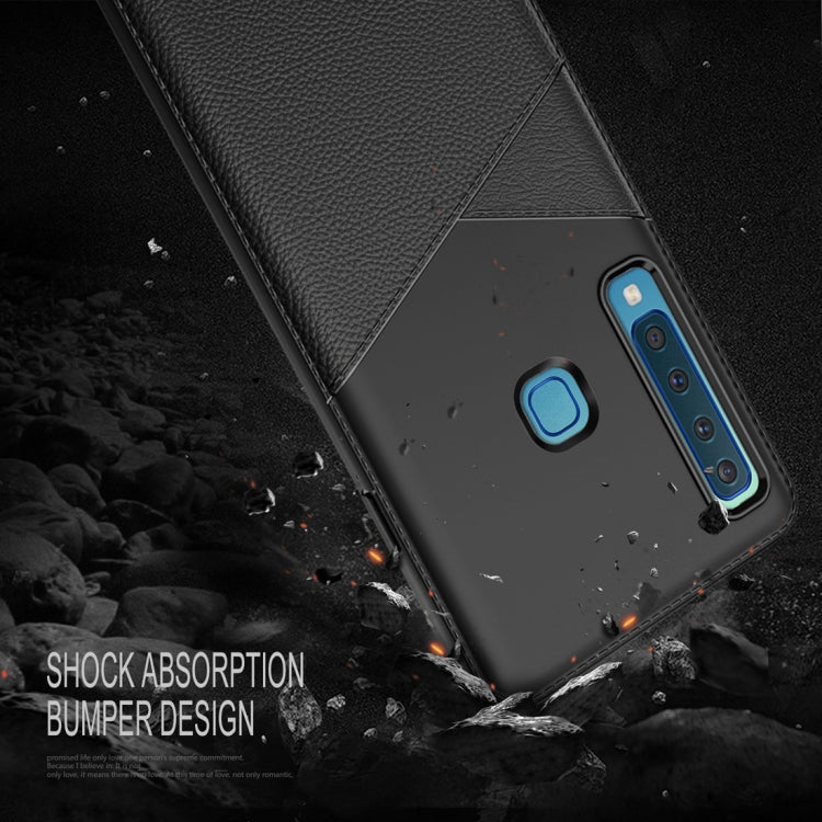 Ultra-thin Shockproof Soft TPU + Leather Case for Galaxy A9 (2018)
