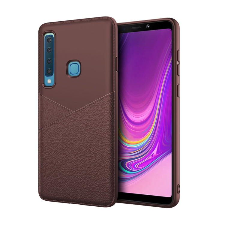 Ultra-thin Shockproof Soft TPU + Leather Case for Galaxy A9 (2018)