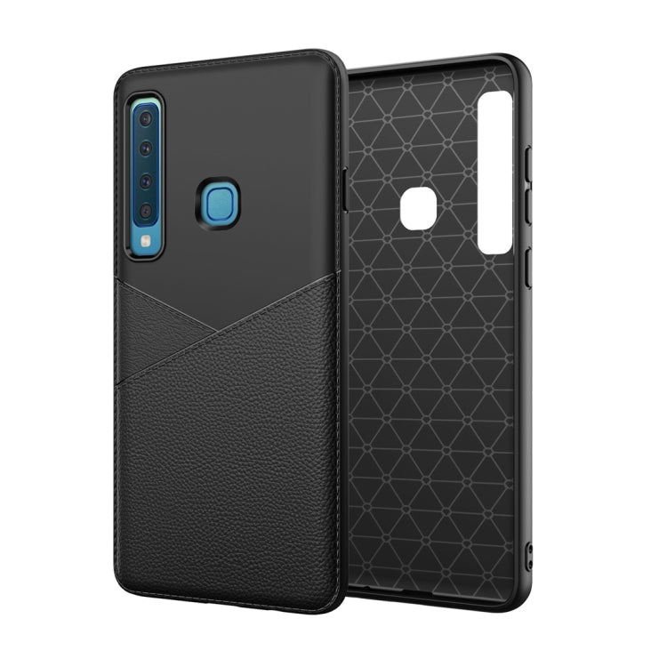 Ultra-thin Shockproof Soft TPU + Leather Case for Galaxy A9 (2018)