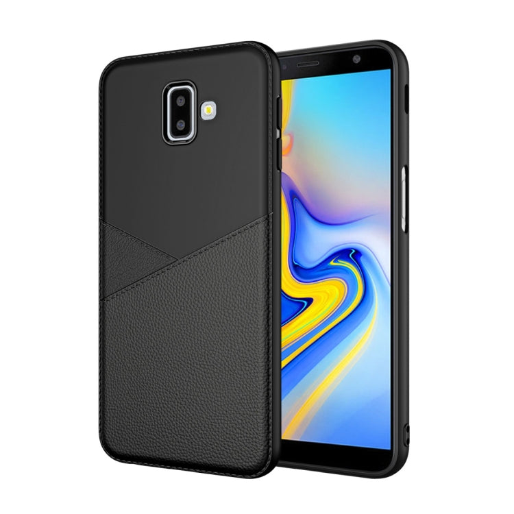Ultra-thin Shockproof Soft TPU + Leather Case for Galaxy J6+