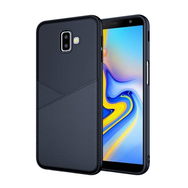 Ultra-thin Shockproof Soft TPU + Leather Case for Galaxy J6+