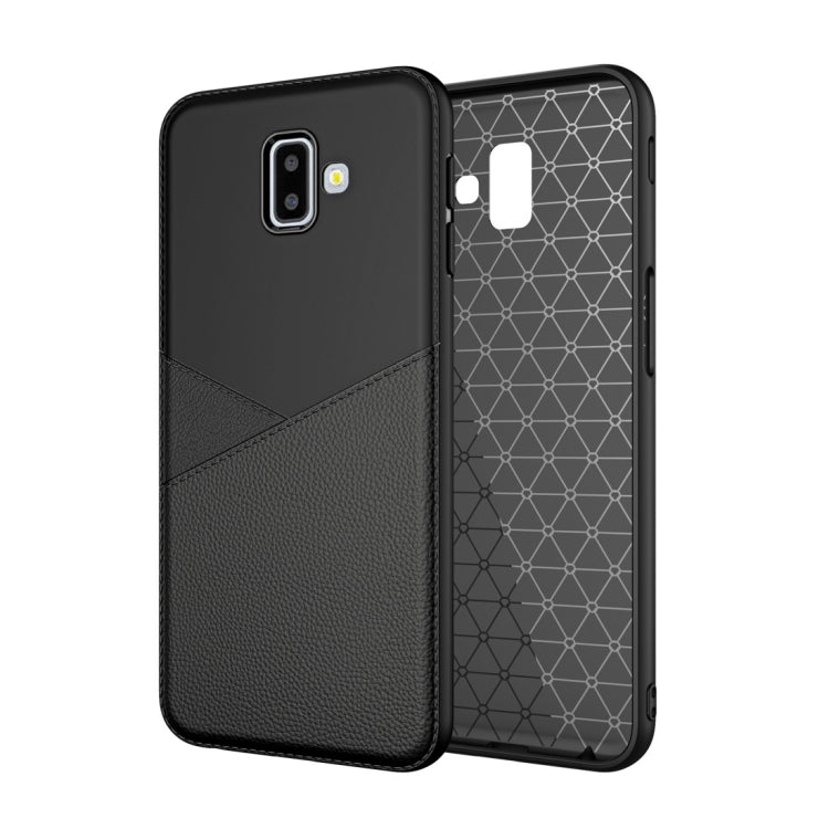 Ultra-thin Shockproof Soft TPU + Leather Case for Galaxy J6+