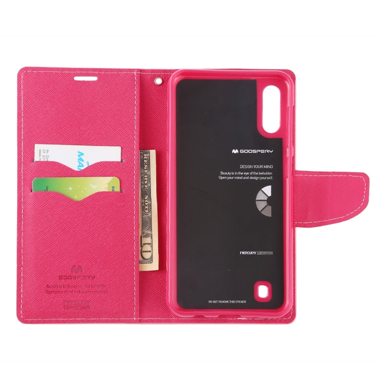 GOOSPERY FANCY DIARY Horizontal Flip PU Leather Case for Galaxy M10, with Holder & Card Slots & Wallet
