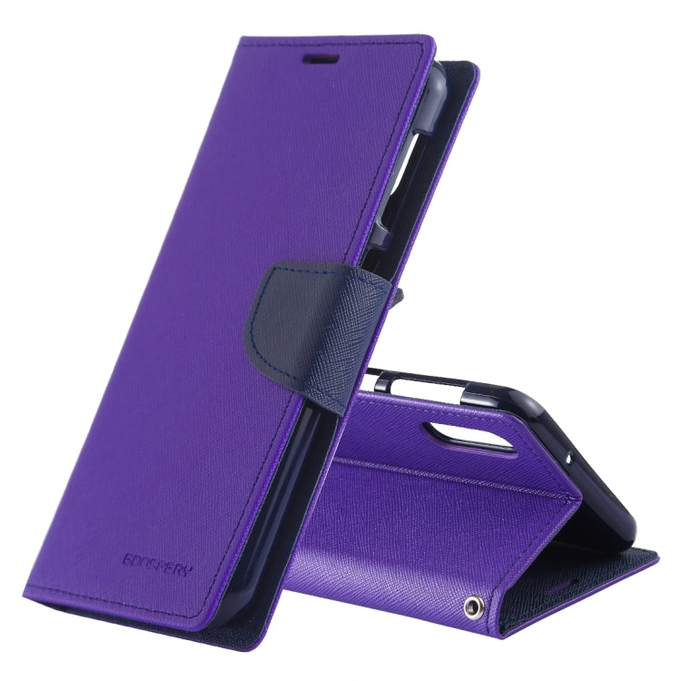GOOSPERY FANCY DIARY Horizontal Flip PU Leather Case for Galaxy M10, with Holder & Card Slots & Wallet