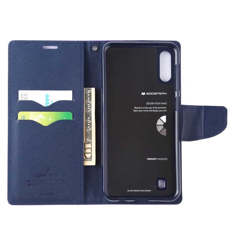 GOOSPERY FANCY DIARY Horizontal Flip PU Leather Case for Galaxy M10, with Holder & Card Slots & Wallet