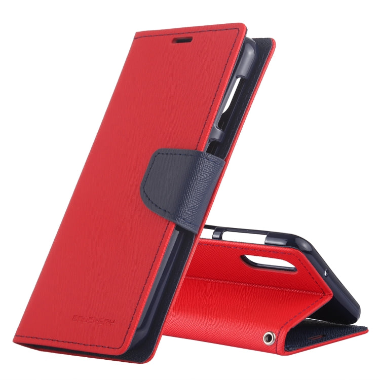 GOOSPERY FANCY DIARY Horizontal Flip PU Leather Case for Galaxy M10, with Holder & Card Slots & Wallet