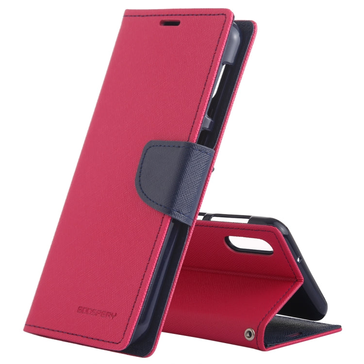GOOSPERY FANCY DIARY Horizontal Flip PU Leather Case for Galaxy M10, with Holder & Card Slots & Wallet