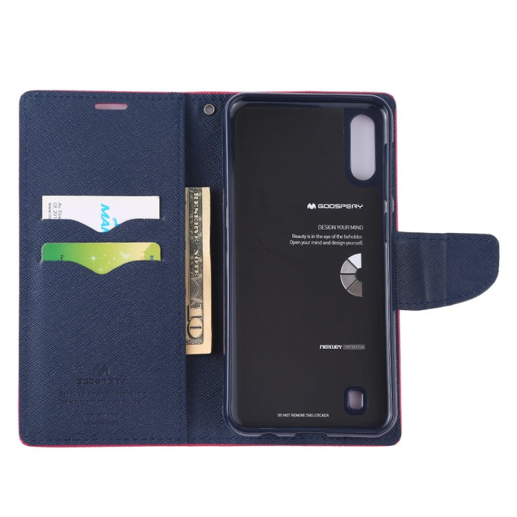 GOOSPERY FANCY DIARY Horizontal Flip PU Leather Case for Galaxy M10, with Holder & Card Slots & Wallet
