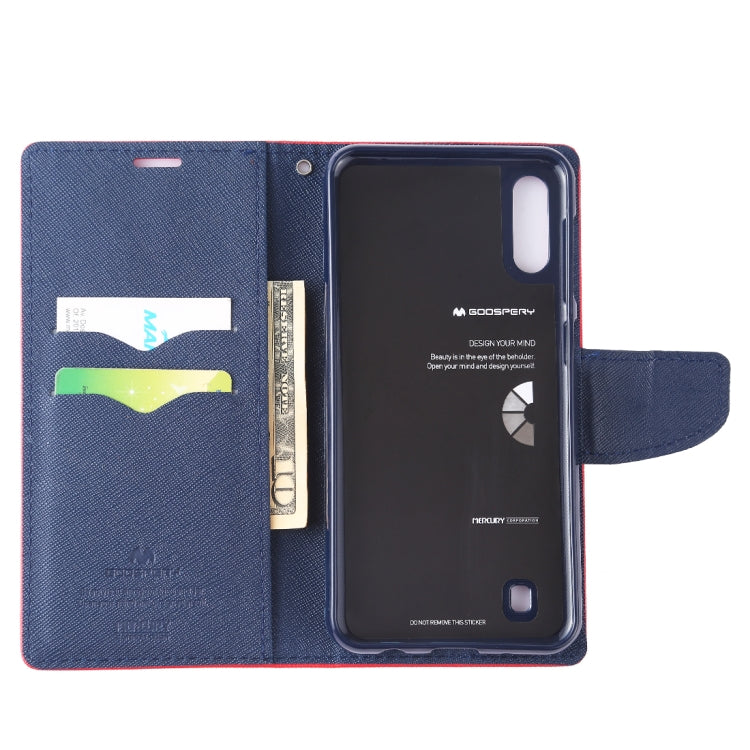 GOOSPERY FANCY DIARY Horizontal Flip PU Leather Case for Galaxy M10, with Holder & Card Slots & Wallet