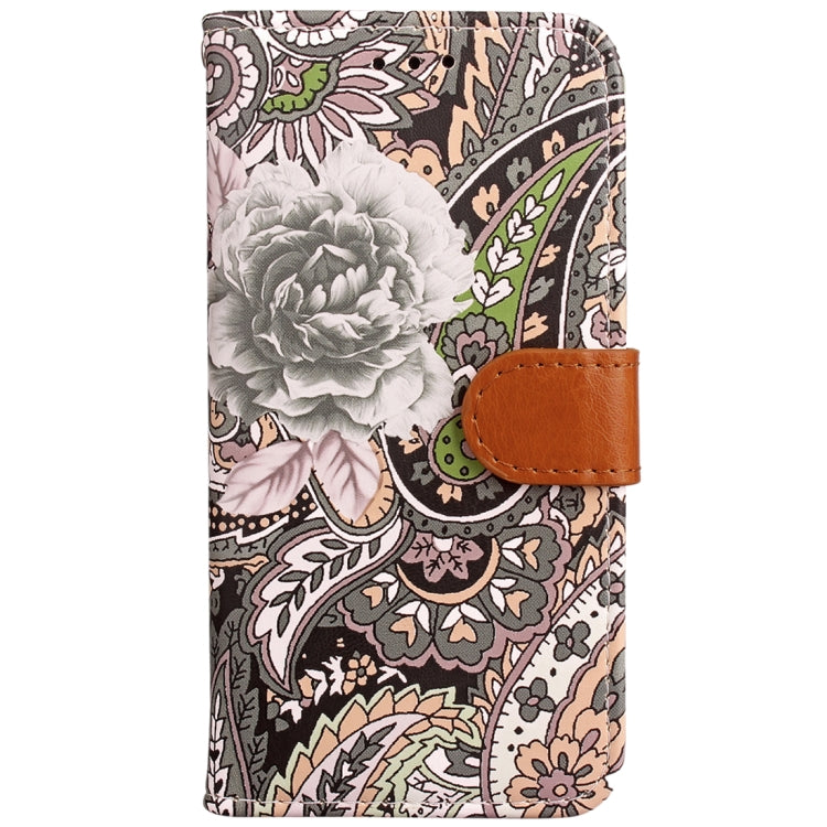 For Galaxy Note 8 Painting Abstract Flowers Pattern PU + TPU Horizontal Flip Leather Case with Holder & Card Slots & Wallet & Photo Frame & Lanyard