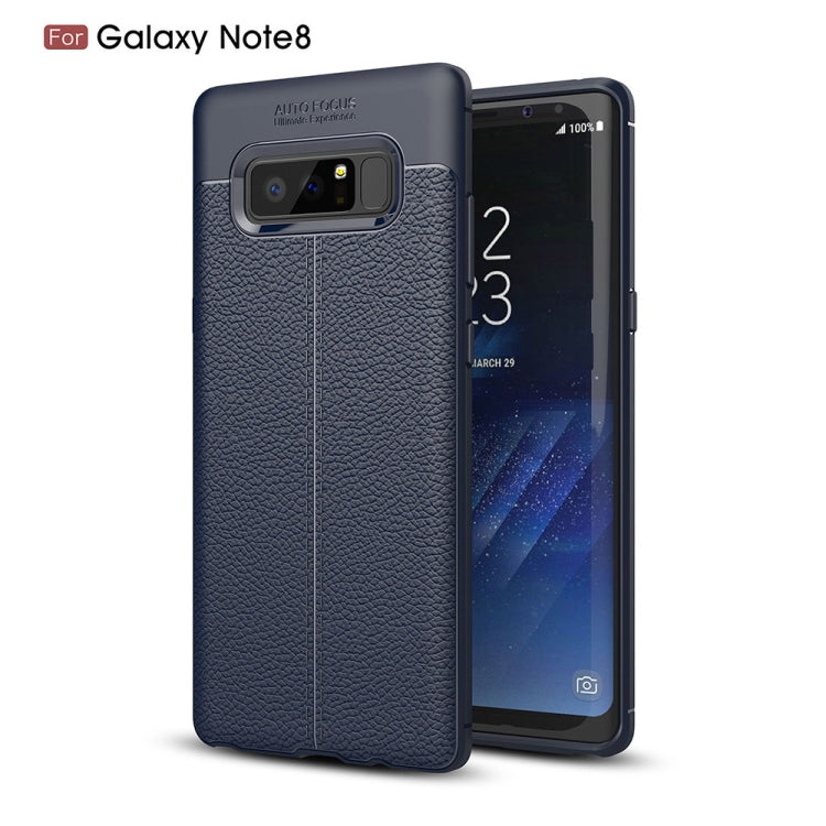 For Galaxy Note 8 Litchi Texture TPU Protective Back Cover Case