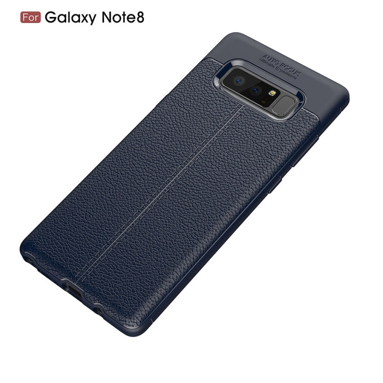For Galaxy Note 8 Litchi Texture TPU Protective Back Cover Case