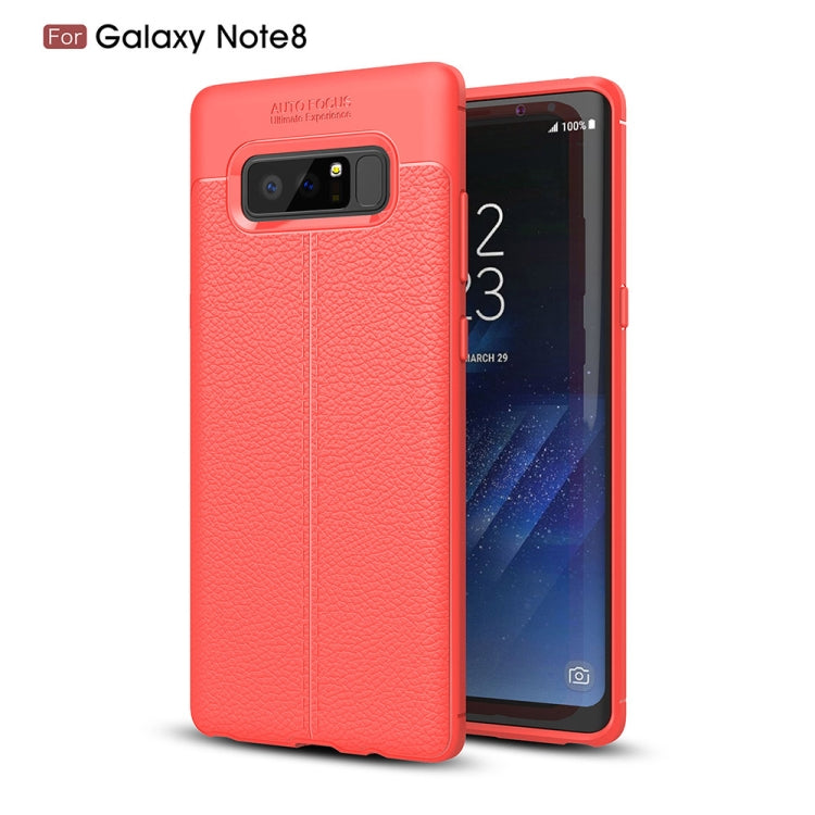 For Galaxy Note 8 Litchi Texture TPU Protective Back Cover Case