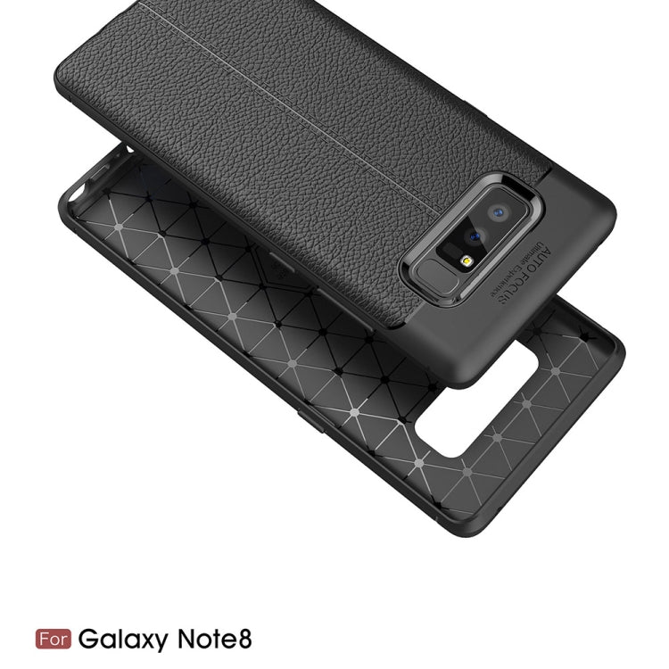 For Galaxy Note 8 Litchi Texture TPU Protective Back Cover Case