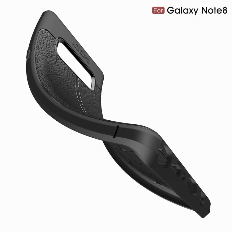 For Galaxy Note 8 Litchi Texture TPU Protective Back Cover Case