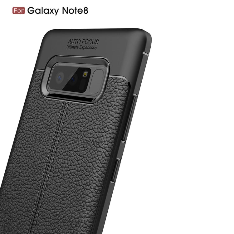 For Galaxy Note 8 Litchi Texture TPU Protective Back Cover Case