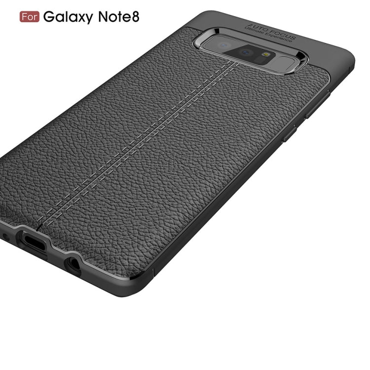For Galaxy Note 8 Litchi Texture TPU Protective Back Cover Case