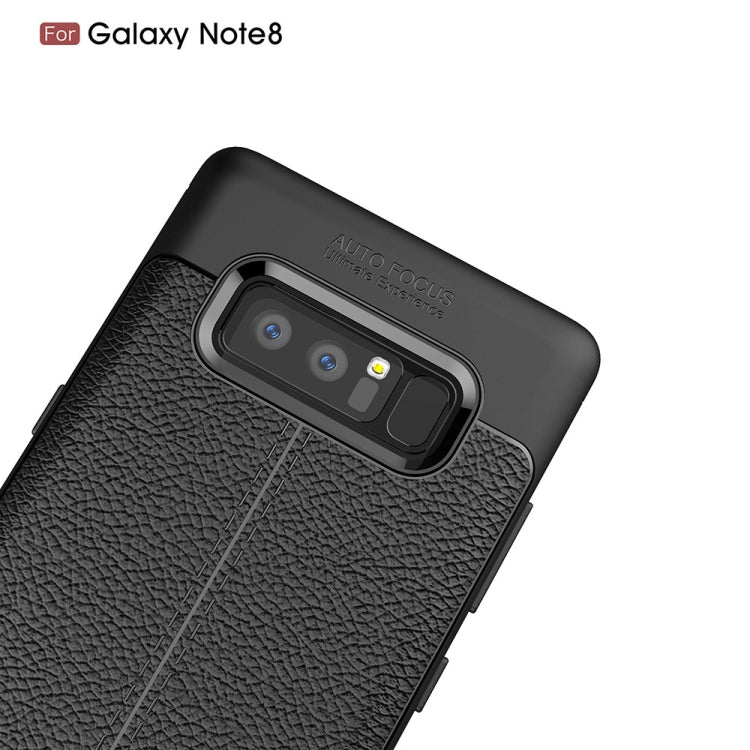 For Galaxy Note 8 Litchi Texture TPU Protective Back Cover Case