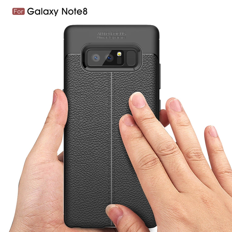 For Galaxy Note 8 Litchi Texture TPU Protective Back Cover Case
