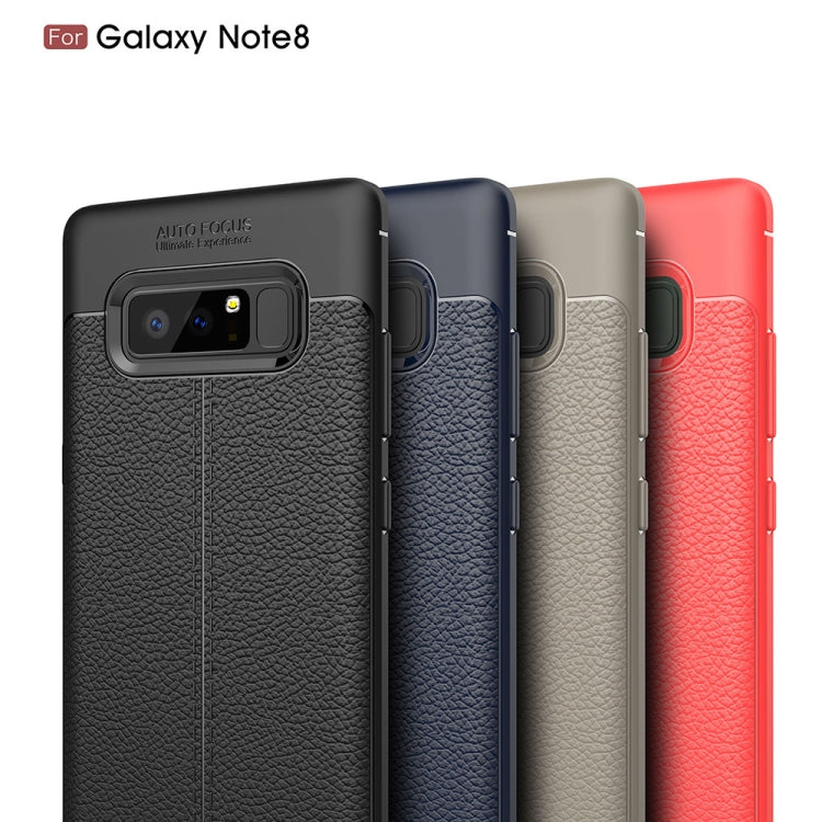 For Galaxy Note 8 Litchi Texture TPU Protective Back Cover Case