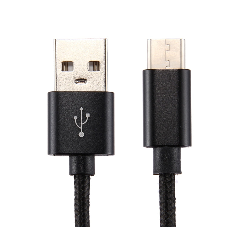 Knit Texture USB to USB-C / Type-C Data Sync Charging Cable, Cable Length: 1m, 3A Total Output, 2A Transfer Data