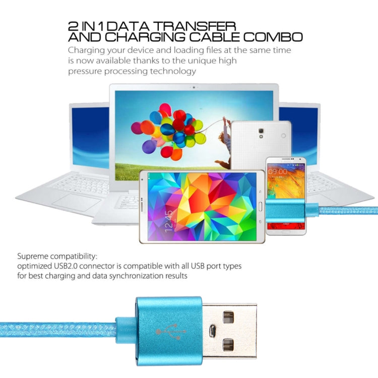 Knit Texture USB to USB-C / Type-C Data Sync Charging Cable, Cable Length: 3m, 3A Total Output, 2A Transfer Data