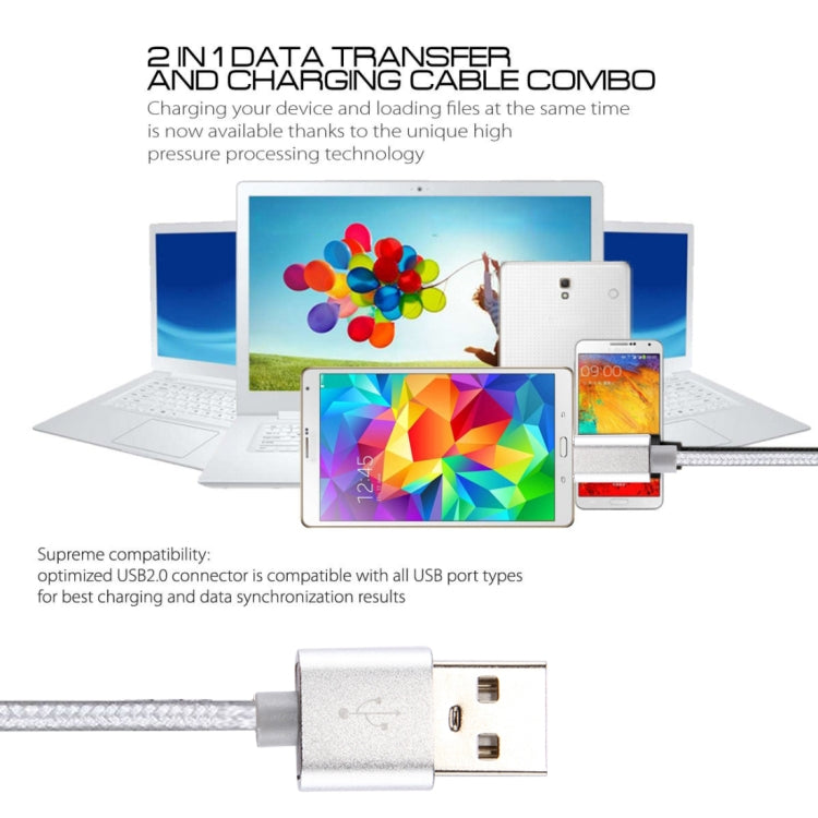 Knit Texture USB to USB-C / Type-C Data Sync Charging Cable, Cable Length: 3m, 3A Total Output, 2A Transfer Data