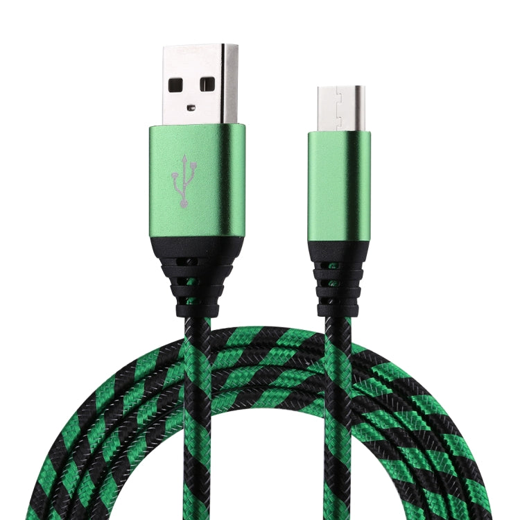 1m USB to USB-C / Type-C Nylon Weave Style Data Sync Charging Cable