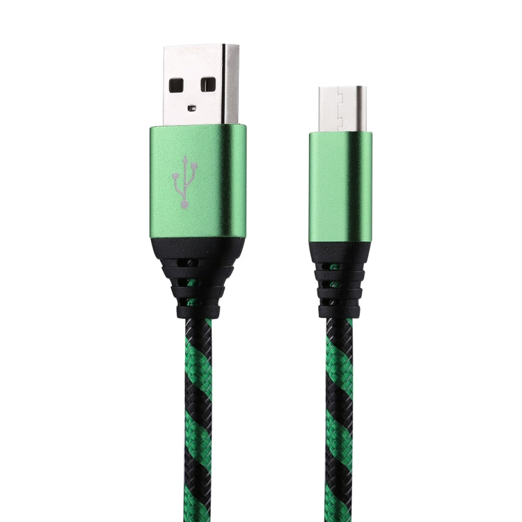 1m USB to USB-C / Type-C Nylon Weave Style Data Sync Charging Cable