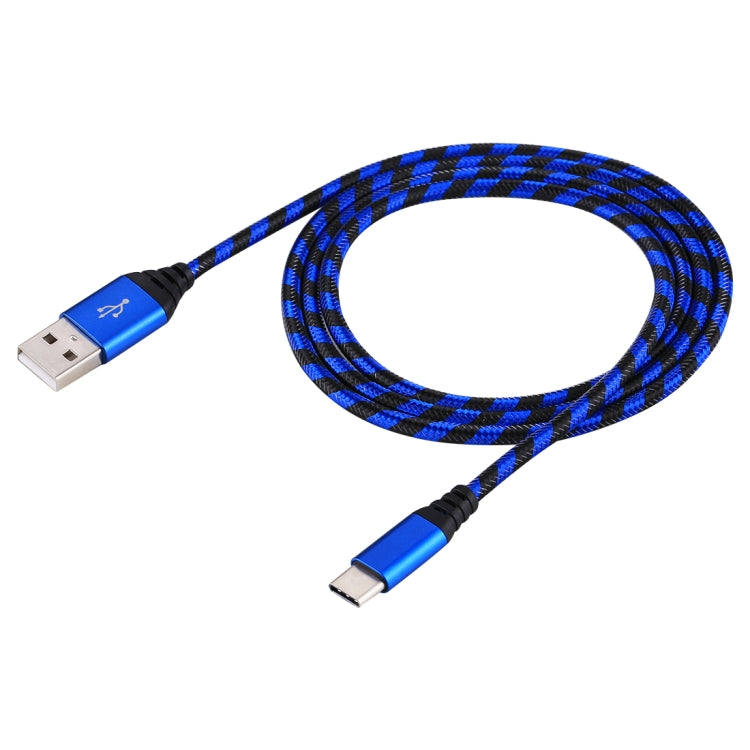 1m USB to USB-C / Type-C Nylon Weave Style Data Sync Charging Cable