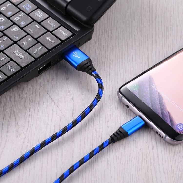 1m USB to USB-C / Type-C Nylon Weave Style Data Sync Charging Cable