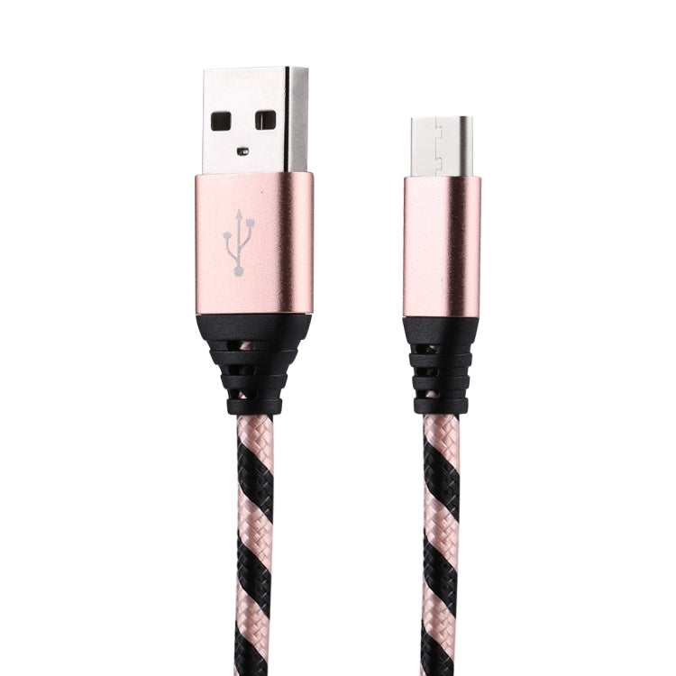 1m USB to USB-C / Type-C Nylon Weave Style Data Sync Charging Cable