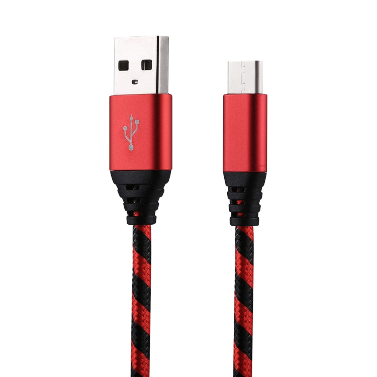 1m USB to USB-C / Type-C Nylon Weave Style Data Sync Charging Cable