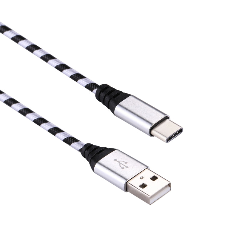 1m USB to USB-C / Type-C Nylon Weave Style Data Sync Charging Cable