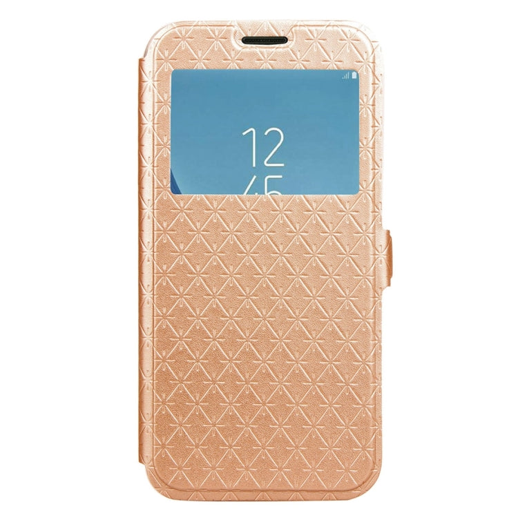 For Galaxy J3 (2017) (EU Version) Argyles Texture TPU+PU Horizontal Flip Leather Case with Holder & Card Slots & Call Display ID, Europe & Asian Version