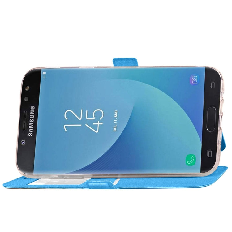 For Galaxy J3 (2017) (EU Version) Argyles Texture TPU+PU Horizontal Flip Leather Case with Holder & Card Slots & Call Display ID, Europe & Asian Version