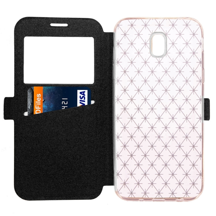 For Galaxy J5 (2017) (EU Version) Argyles Texture TPU+PU Horizontal Flip Leather Case with Holder & Card Slots & Call Display ID, Europe & Asian Version