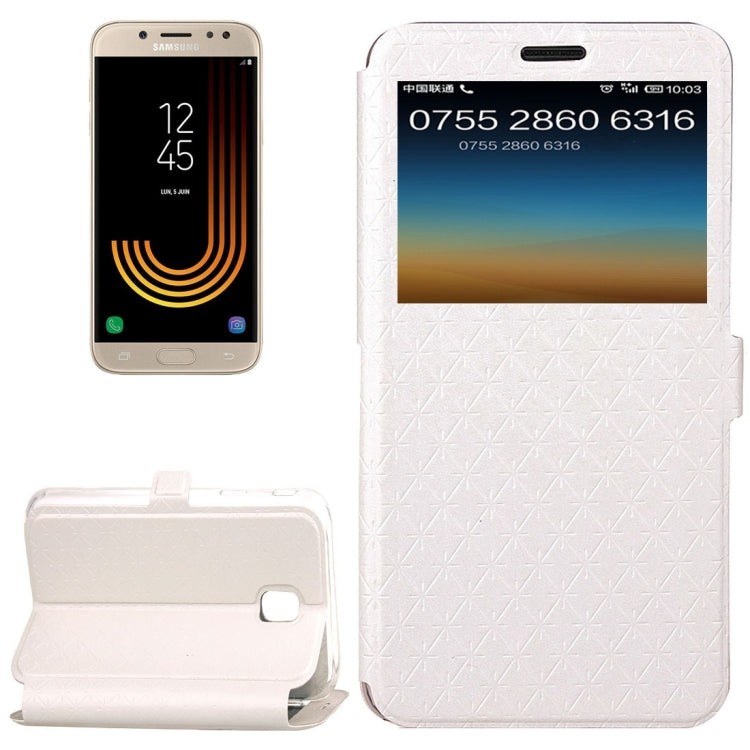 For Galaxy J5 (2017) (EU Version) Argyles Texture TPU+PU Horizontal Flip Leather Case with Holder & Card Slots & Call Display ID, Europe & Asian Version