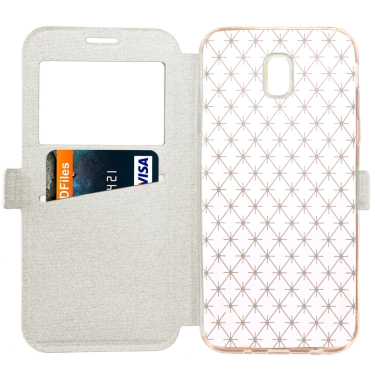 For Galaxy J5 (2017) (EU Version) Argyles Texture TPU+PU Horizontal Flip Leather Case with Holder & Card Slots & Call Display ID, Europe & Asian Version