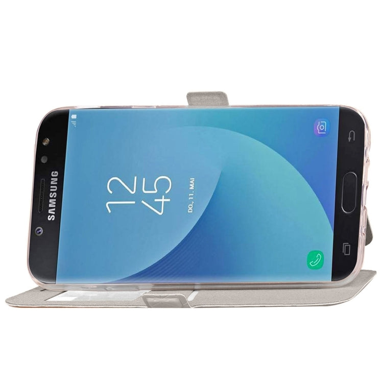 For Galaxy J5 (2017) (EU Version) Argyles Texture TPU+PU Horizontal Flip Leather Case with Holder & Card Slots & Call Display ID, Europe & Asian Version