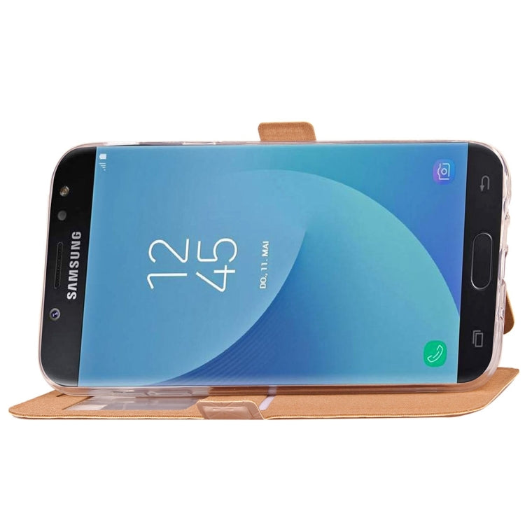 For Galaxy J7 (2017) (EU Version) Argyles Texture TPU+PU Horizontal Flip Leather Case with Holder & Card Slots & Call Display ID, Europe & Asian Version