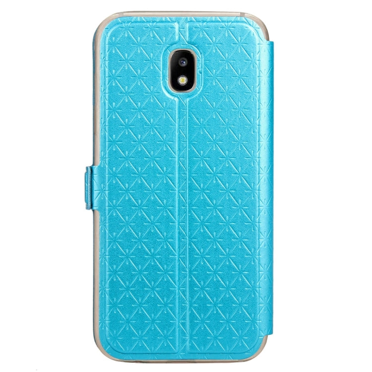 For Galaxy J7 (2017) (EU Version) Argyles Texture TPU+PU Horizontal Flip Leather Case with Holder & Card Slots & Call Display ID, Europe & Asian Version