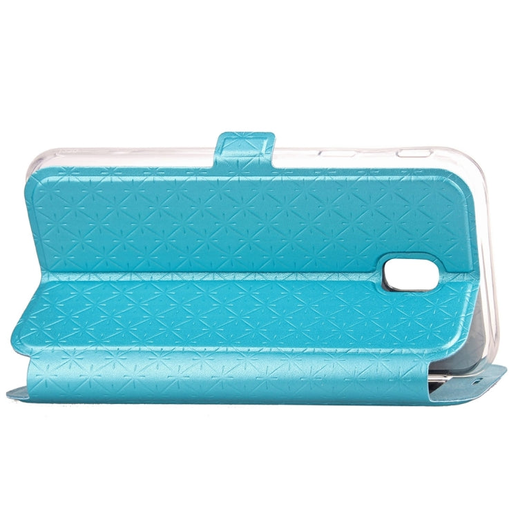 For Galaxy J7 (2017) (EU Version) Argyles Texture TPU+PU Horizontal Flip Leather Case with Holder & Card Slots & Call Display ID, Europe & Asian Version