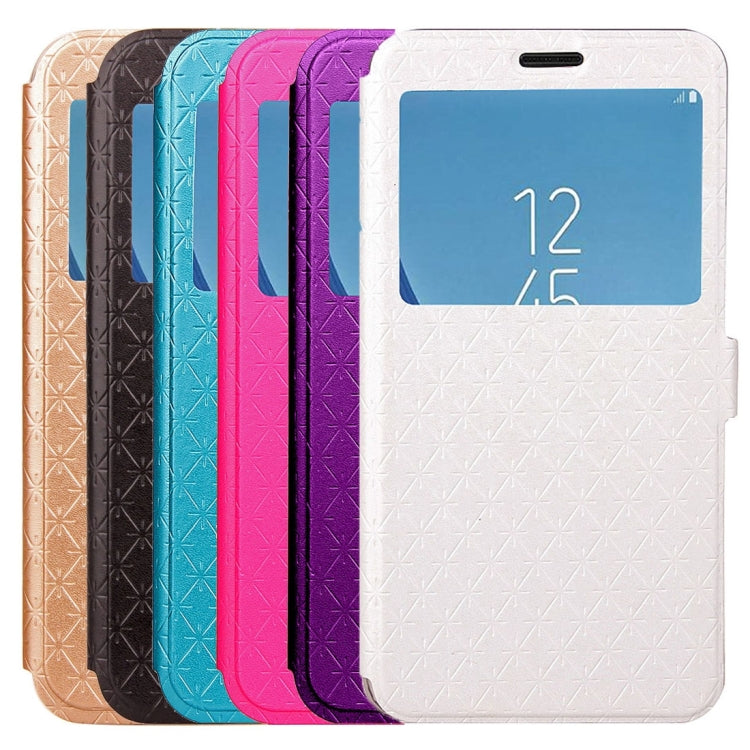 For Galaxy J7 (2017) (EU Version) Argyles Texture TPU+PU Horizontal Flip Leather Case with Holder & Card Slots & Call Display ID, Europe & Asian Version