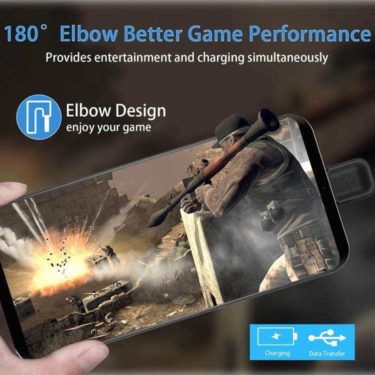 U-shaped Micro USB Male to USB Male Nylon Braid Charge Data Cable