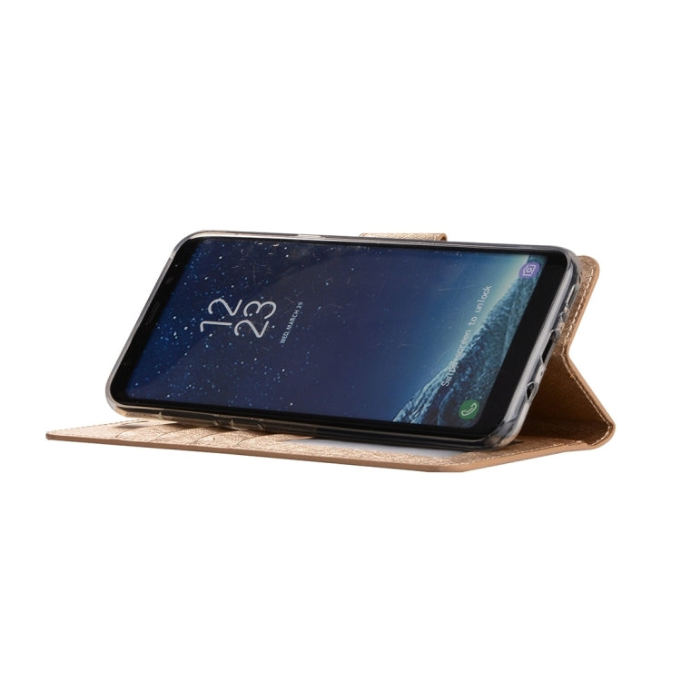 For Galaxy S8 Silk Texture Horizontal Flip Leather Case with Holder & Card Slots & Wallet & Photo Frame